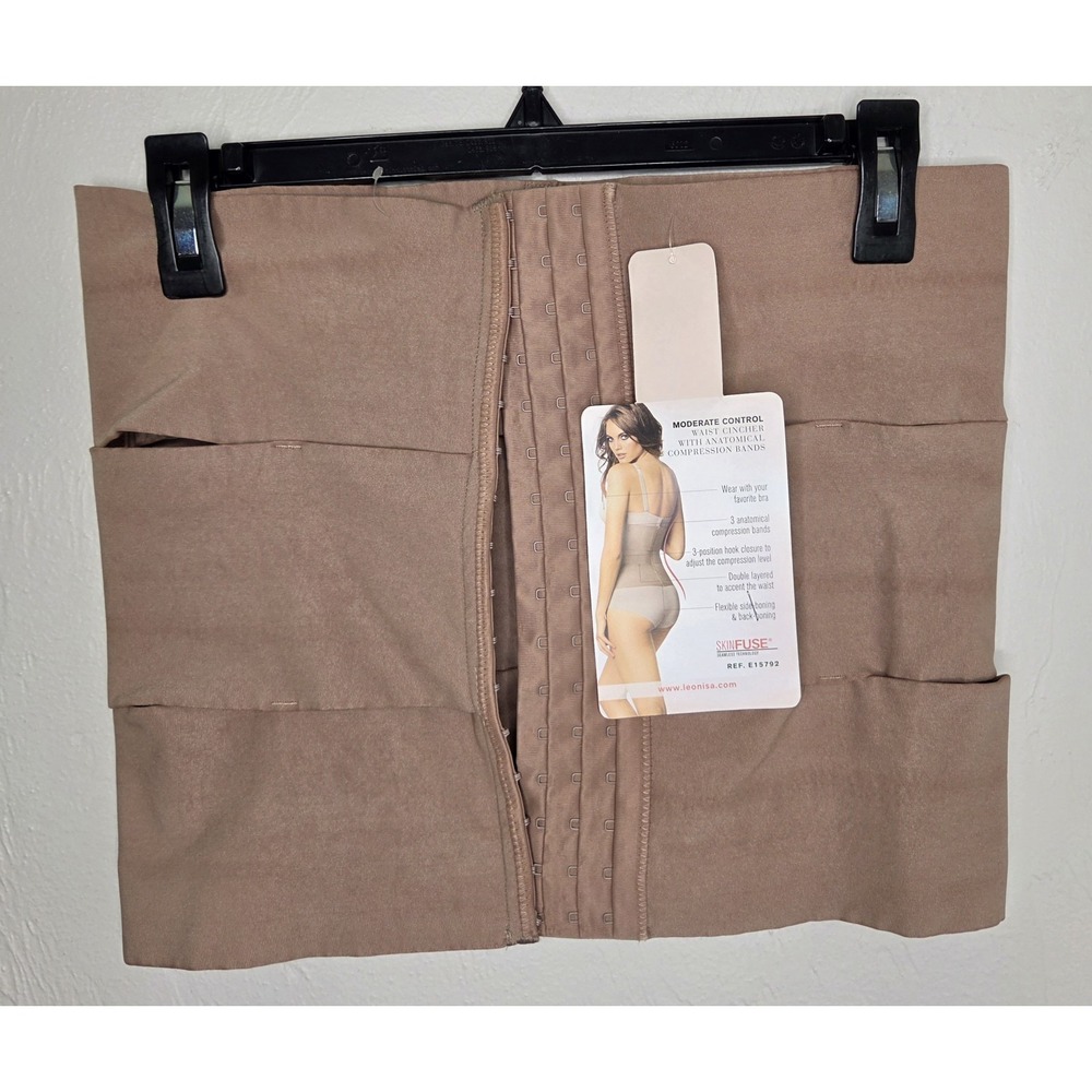 LEONISA Shapewear 3-Band Custom Waist Cincher E15792 Reducing Girdle Size XL